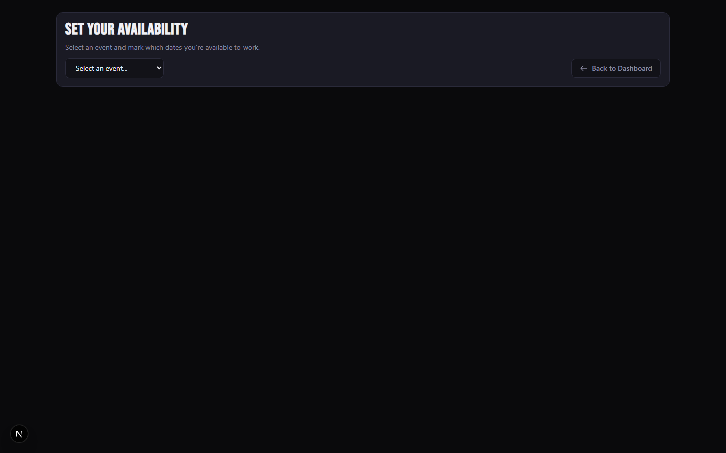 A date card with the note section expanded, showing a textarea with a sample note and a character counter